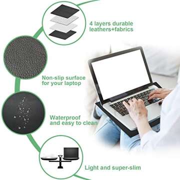 EMF Laptop Pad Protection, NEWBEAU Radiation Computer Pad Blocking, Heat Shielding Laptop Pad Protect Our Body from EMF, Radiation, Fits Laptops, Notebooks, Tablets12IN * 16IN