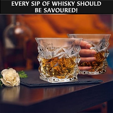 Whiskey Decanter Set for Men with Glasses & Stones