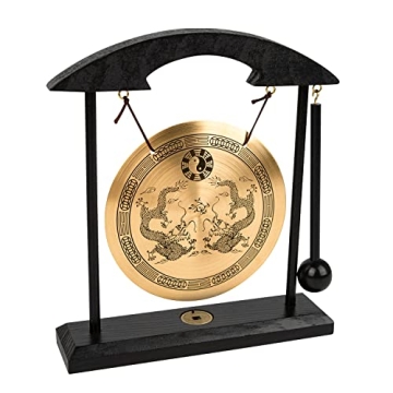 Zen Art Brass Feng Shui Gong for Home and Office Decor