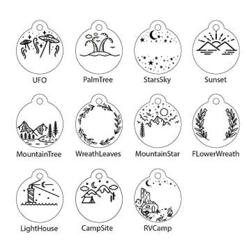 Personalized Dog Tag with 5 Lines of Custom Deep Engraved Durable Stainless Steel Pet ID Name Tag Designer Regular Size Round