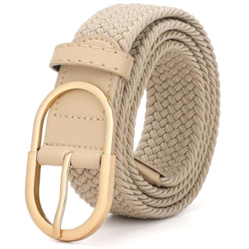 Whippy Braided Woven Stretch Belt - Unisex Casual Elastic Belts