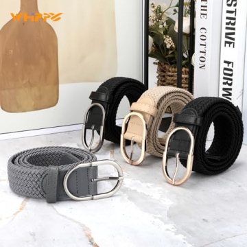 Unisex Braided Woven Stretch Belt - Whippy