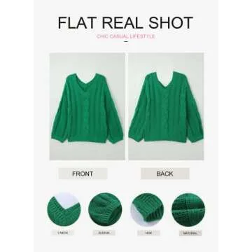 Ecrocoo Women's Oversized Off The Shoulder Sweater 2023