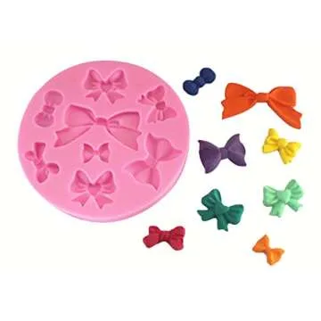 HengKe Silicone Mould - 8 Bow Assorted Bows for Baking