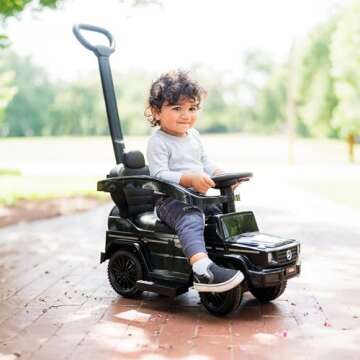 3 In 1 Mercedes G-Wagon Push Car for Kids Outdoor Fun