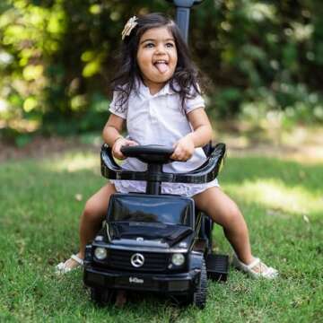 3 In 1 Mercedes G-Wagon Push Car for Kids Outdoor Fun