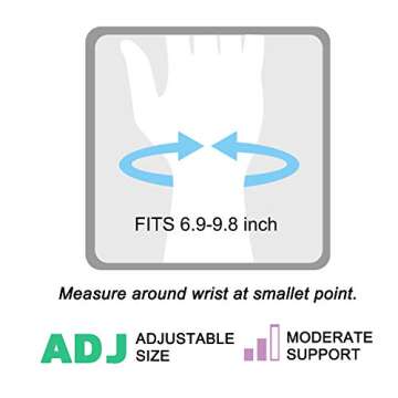 Carpal Tunnel Wrist Brace with Removable Splint for Relief