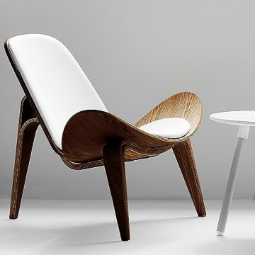 Elegant OAKHAM Shell Chair, Stylish Ergonomic Accent Chair