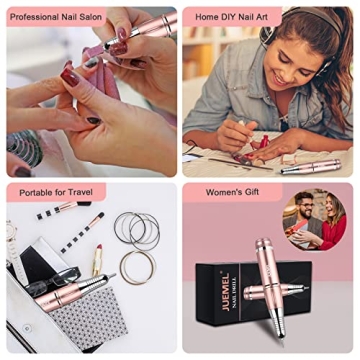 JUEMEL Electric Nail Drill Kit 35000RPM for Nails