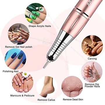 JUEMEL Electric Nail Drill Kit 35000RPM for Nails
