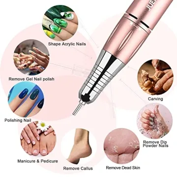 JUEMEL Electric Nail Drill Kit 35000RPM for Nails