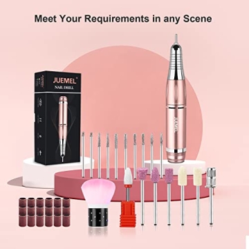 JUEMEL Electric Nail Drill Kit 35000RPM for Nails