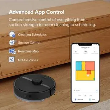 roborock S6 Pure Robot Vacuum and Mop, Multi-Floor Mapping, Lidar Navigation, No-go Zones, Selective Room Cleaning, 2000Pa Suction, Wi-Fi Connected, Alexa Voice Control