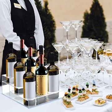 Acrylic Coffee Syrup Organizer Rack for Kitchen and Bar