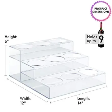 Acrylic Coffee Syrup Organizer Rack for Kitchen and Bar