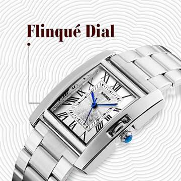 Stylish MASTOP Women's Rectangular Rose Gold Watch