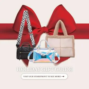 Like Dreams Large Sherpa Tote Bag, Inner Pocket Vegan Leather, Large Tote Hand bags for Women Winter Purse (Black)