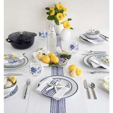 Shop Solino Home Farmhouse Linen Table Runner 36 Inch