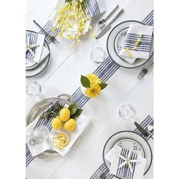 Shop Solino Home Farmhouse Linen Table Runner 36 Inch