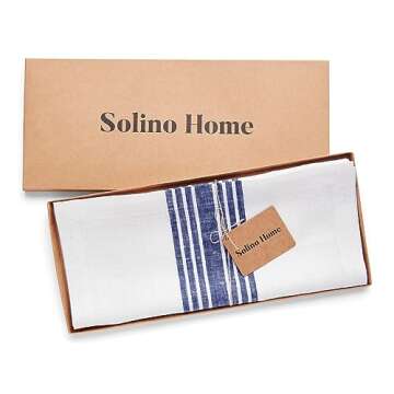 Shop Solino Home Farmhouse Linen Table Runner 36 Inch