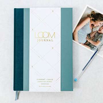 Promptly Journals, Our Parent-Child Connection Journal: Spark Creativity, Start Conversations (Dusty Blue Linen/Leatherette) | Kids Journal | Quality Time Gifts | Daddy Daughter Gifts | Mom and Son Gifts