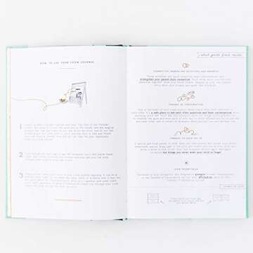 Promptly Journals, Our Parent-Child Connection Journal: Spark Creativity, Start Conversations (Dusty Blue Linen/Leatherette) | Kids Journal | Quality Time Gifts | Daddy Daughter Gifts | Mom and Son Gifts