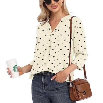 VIISHOW Women's Floral V Neck Tops - Boho Blouses for All Occasions