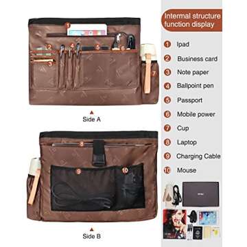 Stylish Laptop Tote Bag for Women - USB & Water Resistant