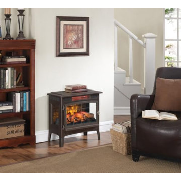 Duraflame Freestanding Electric Fireplace Heater, 1000 Sq Ft