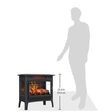 Duraflame Freestanding Electric Fireplace Heater, 1000 Sq Ft