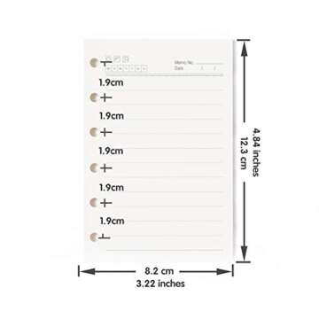 Moterm A7 Pocket Planner Insert 4-Pack 100gsm Paper