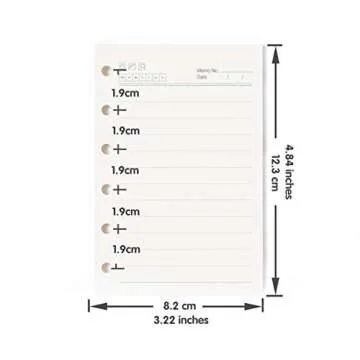 Moterm A7 Pocket Planner Insert 4-Pack 100gsm Paper