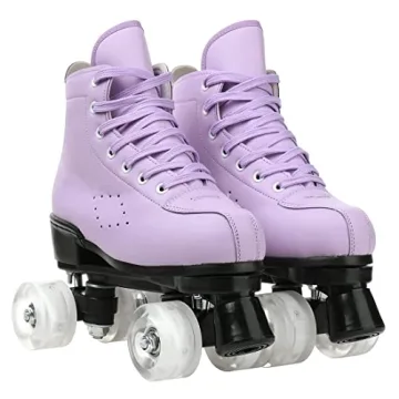 Risup Classic Double Row Roller Skates High Top Light Up Wheels
