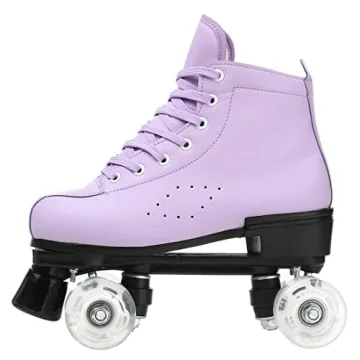 Risup Classic Double Row Roller Skates High Top Light Up Wheels