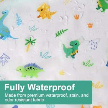 Accmor 4 Pack Long Sleeve Baby Bibs, Waterproof Sleeved Bib Smock for Baby Toddler 6-24 Months