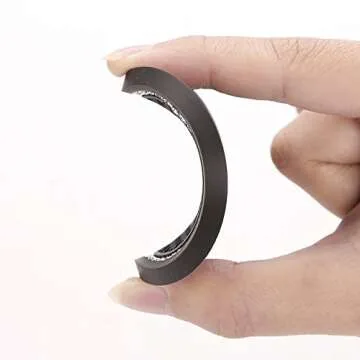 4 Pack Bling Car Coaster, 2.75 Inch Bling Soft Rubber Pad Set Round Auto Cup Holder Insert Drink Coaster Car Interior Accessories (Black)