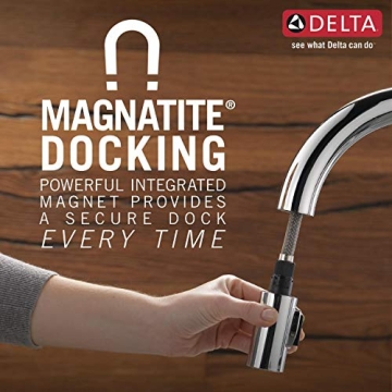 Delta Stryke Matte Black Kitchen Faucet Touch2O Technology