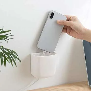 Lunmore 2 Pack Wall Mounted Remote Control Holder with Adhesive