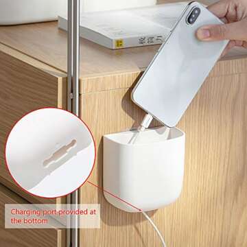 Lunmore 2 Pack Wall Mounted Remote Control Holder with Adhesive