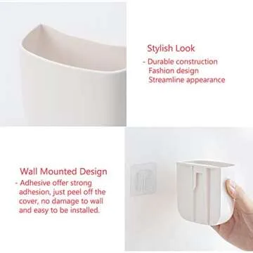 Lunmore 2 Pack Wall Mounted Remote Control Holder with Adhesive