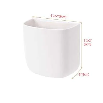 Lunmore 2 Pack Wall Mounted Remote Control Holder with Adhesive