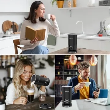 Electric Milk Frother & Steamer - DEVINC 4-in-1