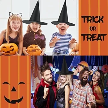 LeeLoon Witch Hat 14 Pack Hanging Halloween Decor
