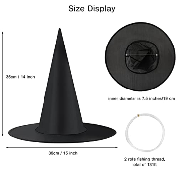 LeeLoon Witch Hat 14 Pack Hanging Halloween Decor