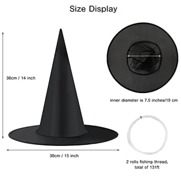 LeeLoon Witch Hat 14 Pack Hanging Halloween Decor