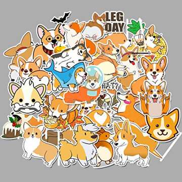 Kawaii Cartoon Stickers - 50 Waterproof Decals for Kids