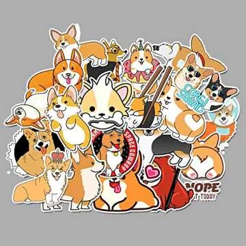 Kawaii Cartoon Stickers - 50 Waterproof Decals for Kids