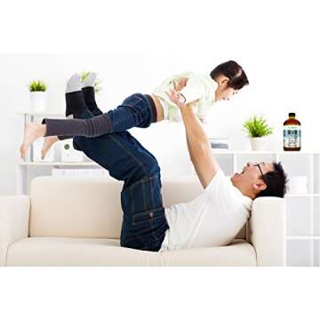 Kaiame Naturals Colloidal Silver, Ionic Silver Solution, 10 PPM, Large 16 oz Glass Bottle, Natural Immune Support Supplement, Safe for Adults, Children, and Pets