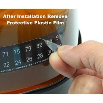 Stick On Thermometer Strip, Digital Temperature Display for Fermenting, Brewing, Wine, Beer, Kombucha or Aquariums. 50-90F (10-32C) Adhesive Sticker 10 Pack (10)