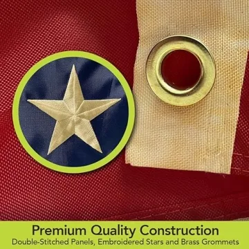 Tea Stained Patriotic Bunting 48" x 24" USA Banner